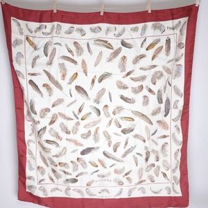 Vintage Hermes 90 Carres Les Plumes